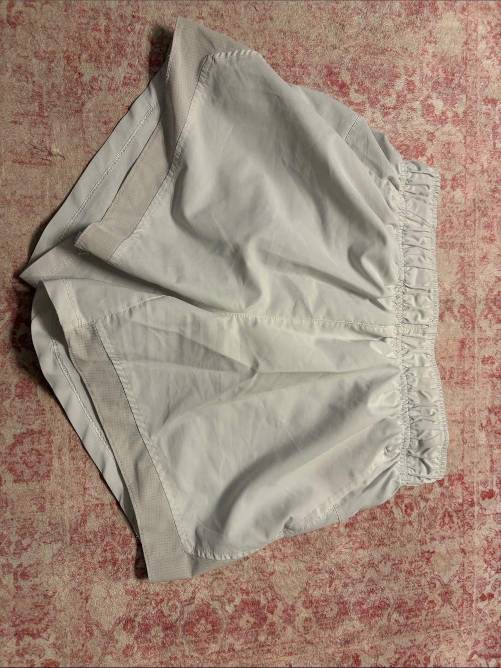 Athletic Works White Women's Athletic Shorts with Elastic Waist